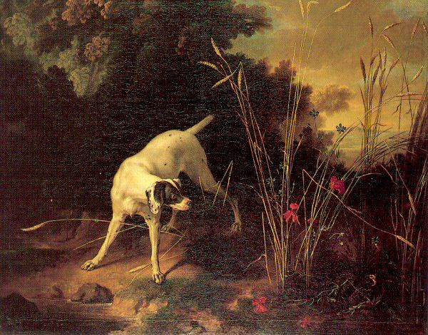 A Dog on a Stand, OUDRY, Jean-Baptiste
